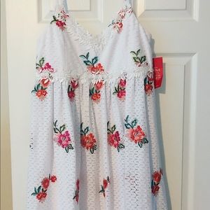 ASOS Maternity Full Skater Dress Rose Embroidery